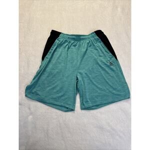 Reebok Men’s Basketball Shorts Green Black XL